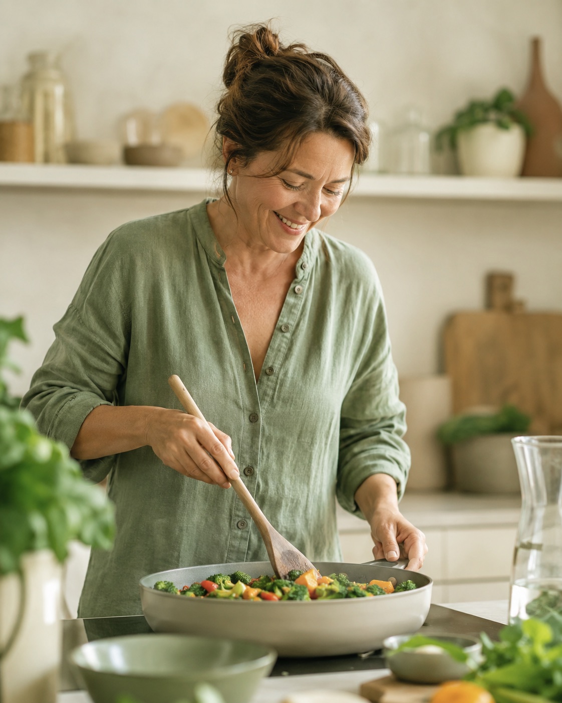 Ausgewogen kochen mit frischem Gemuese